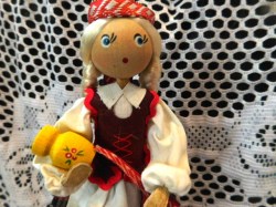 wood plaid doll a